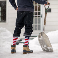 Men's Captain Stripe Over-the-Calf Midweight Ski & Snowboard Socks